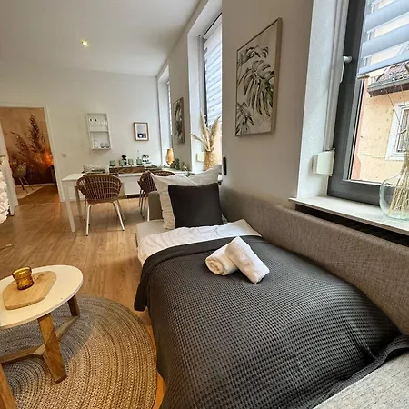 Lägenhet Cozy - The Lounge- Kingsize - Terrasse - Lage Aschaffenburg